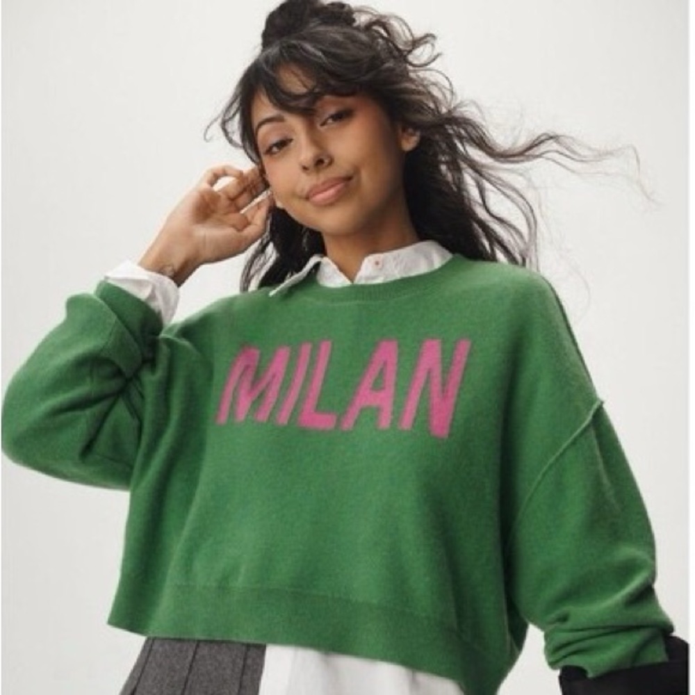 Price Firm - ANTHRO 100% Cashmere “Milan” Sweater